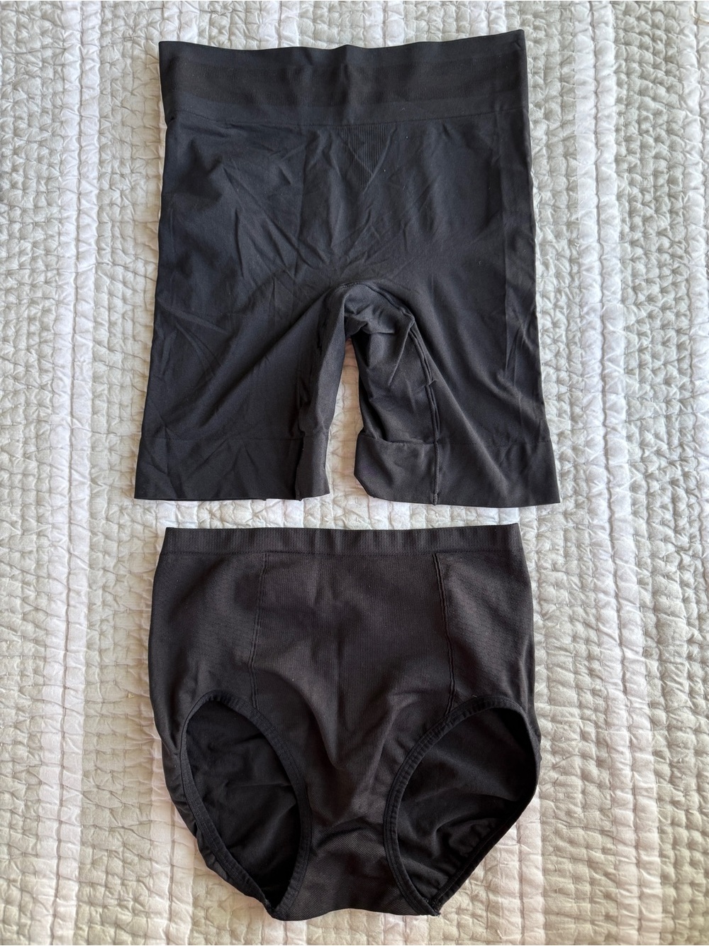 Jockey Black High-Waist Shaping Brief and Skimmies Set, Size XL